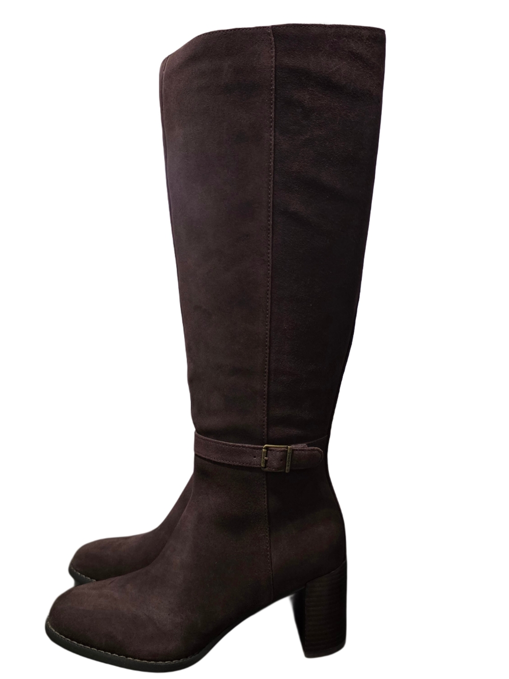Vionic Valora Leather Knee High Boots NIB - Wide Calf - Chocolate Ganache - Picture 4 of 7